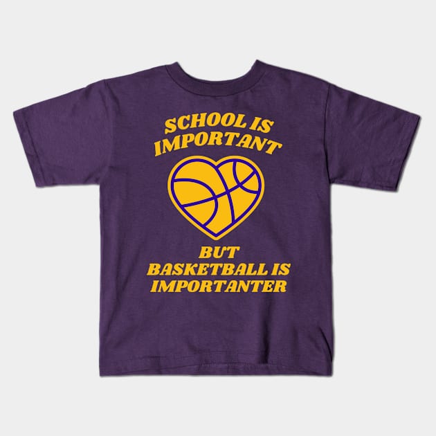 BASKETBALL Kids T-Shirt by Davidsmith